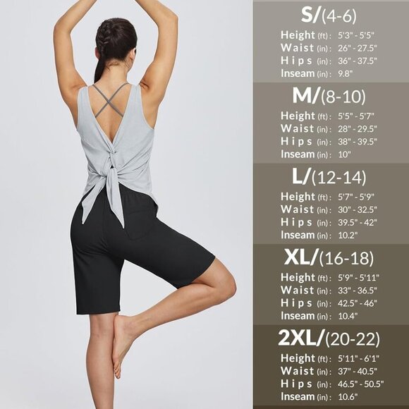 Women's Cotton Bermuda Long Shorts 10" Knee Length Loose Drawstring Waist Sweat - Picture 6 of 6